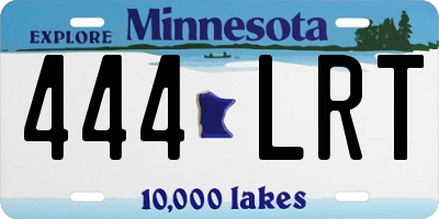 MN license plate 444LRT