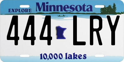 MN license plate 444LRY