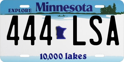 MN license plate 444LSA
