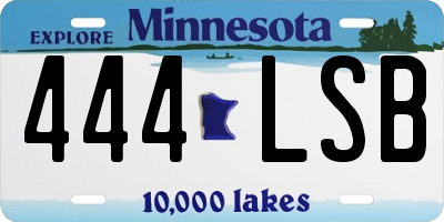 MN license plate 444LSB