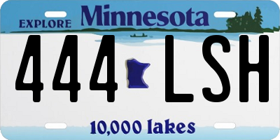 MN license plate 444LSH
