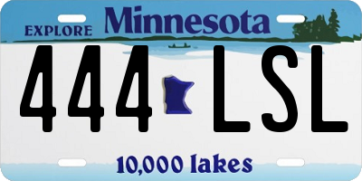 MN license plate 444LSL