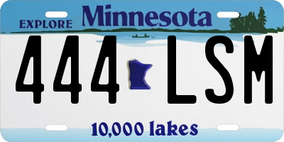 MN license plate 444LSM