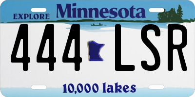 MN license plate 444LSR