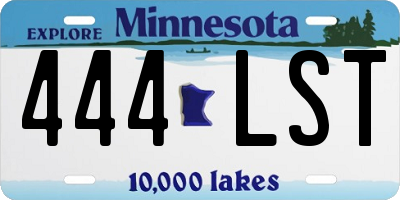 MN license plate 444LST