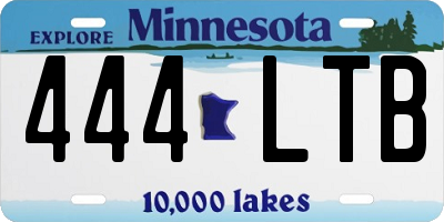 MN license plate 444LTB