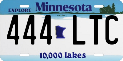 MN license plate 444LTC