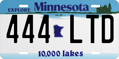 MN license plate 444LTD