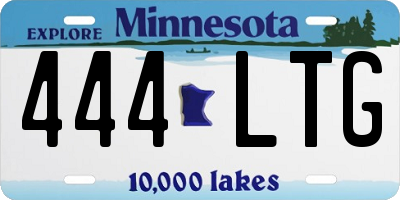 MN license plate 444LTG