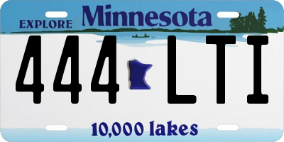 MN license plate 444LTI