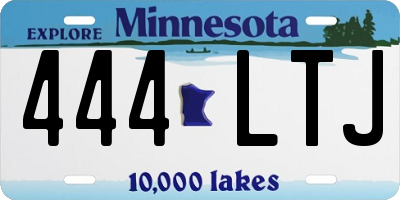MN license plate 444LTJ