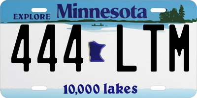 MN license plate 444LTM