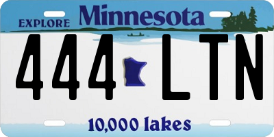 MN license plate 444LTN