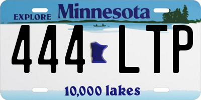 MN license plate 444LTP