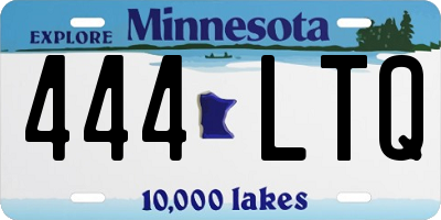 MN license plate 444LTQ