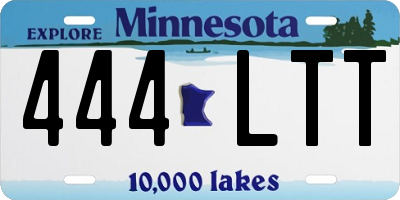 MN license plate 444LTT