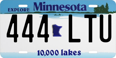 MN license plate 444LTU