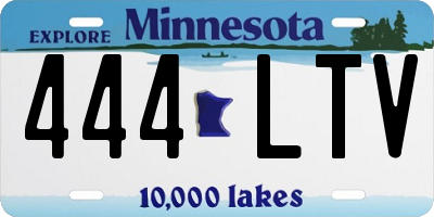 MN license plate 444LTV