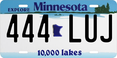 MN license plate 444LUJ