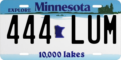 MN license plate 444LUM