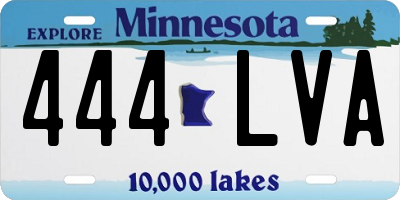 MN license plate 444LVA