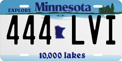 MN license plate 444LVI