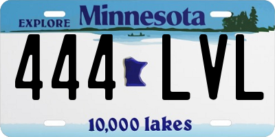 MN license plate 444LVL