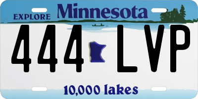 MN license plate 444LVP
