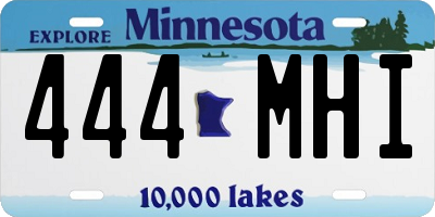 MN license plate 444MHI