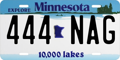 MN license plate 444NAG