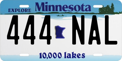 MN license plate 444NAL