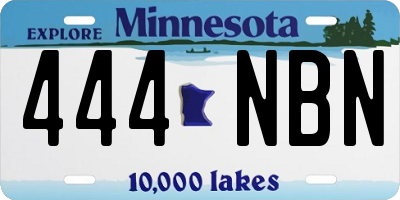 MN license plate 444NBN