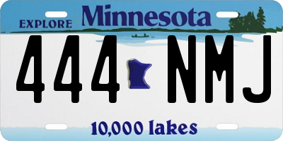 MN license plate 444NMJ