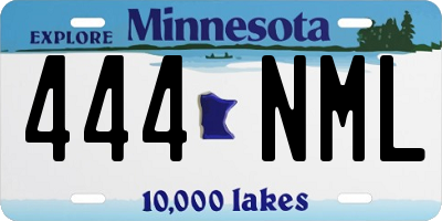 MN license plate 444NML