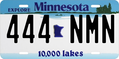 MN license plate 444NMN