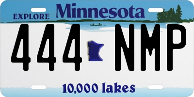 MN license plate 444NMP