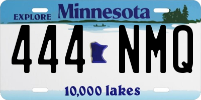 MN license plate 444NMQ
