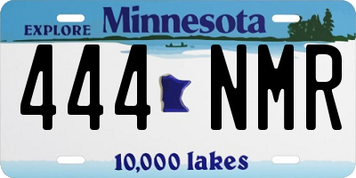 MN license plate 444NMR