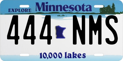 MN license plate 444NMS