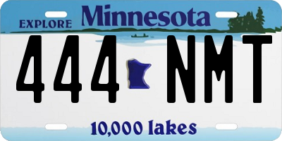 MN license plate 444NMT