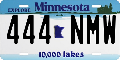 MN license plate 444NMW
