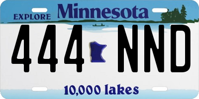 MN license plate 444NND