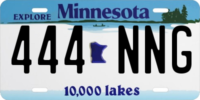 MN license plate 444NNG