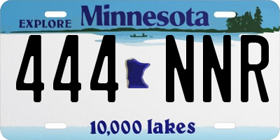 MN license plate 444NNR