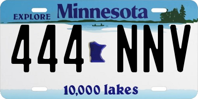 MN license plate 444NNV