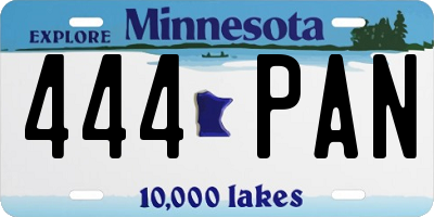 MN license plate 444PAN