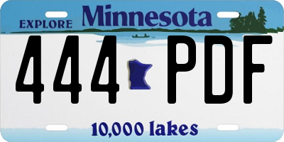 MN license plate 444PDF