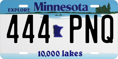 MN license plate 444PNQ