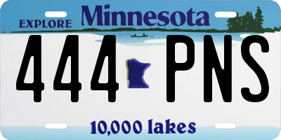 MN license plate 444PNS