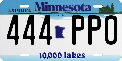 MN license plate 444PPO